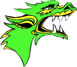 ZRE Green Dragon Paddle Sticker