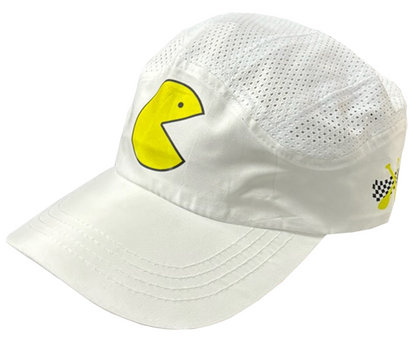 White PacMan Hat with Logo