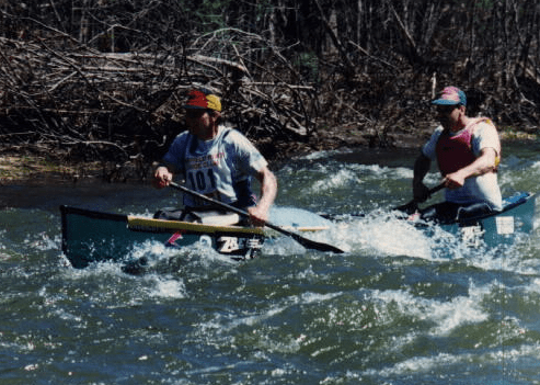 Two Men Kayaking